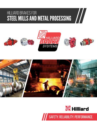 Hilliard Brakes for Steel Mills & Metal Processing