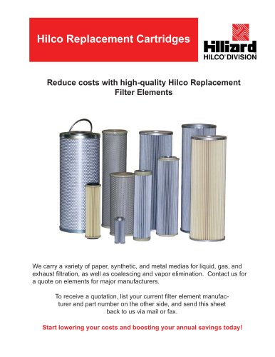 Replacement Filter Cartridges