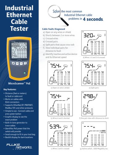 Industrial Ethernet Cable Tester