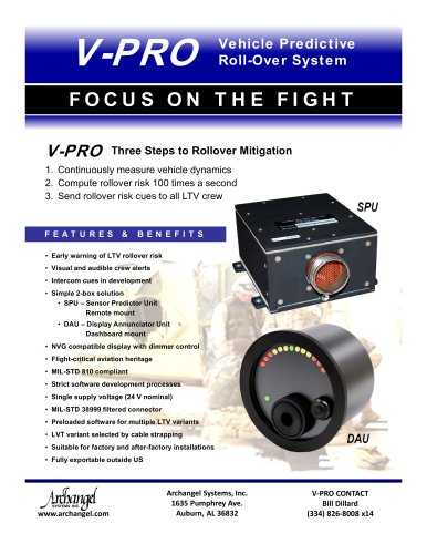 V-PRO Vehicle Predictive Rollover System