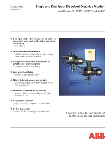 Single and Dual Input Dissolved Organics Monitor