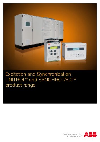 UNITROL and SYNCHROTACT - Product Range