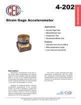 Strain Gage Accelerometer