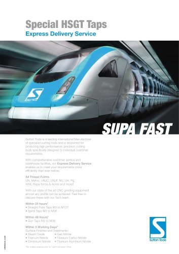 Sutton Tools Supa Fast Express Tap