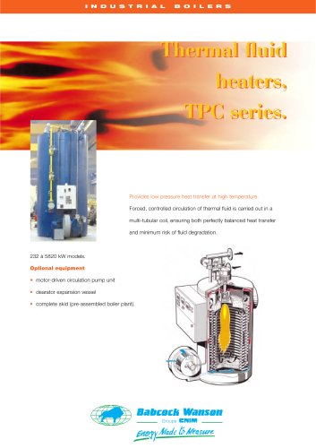 Thermal Fluid Heater TPC