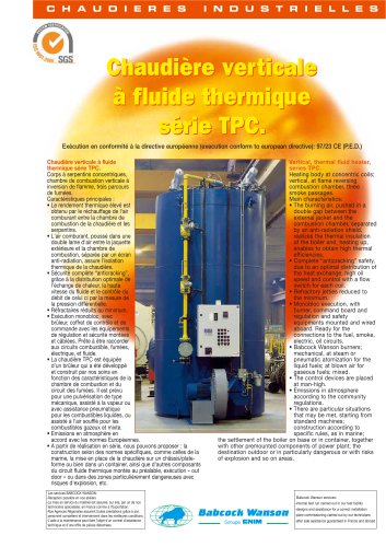 Thermal fluid Heaters TPC