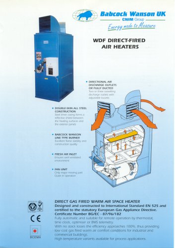 WDF Direct Fired Air Heaters