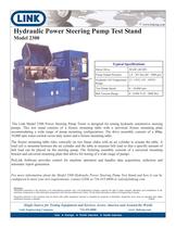 Hydraulic Power Steering Pump Test Stand Model 2300