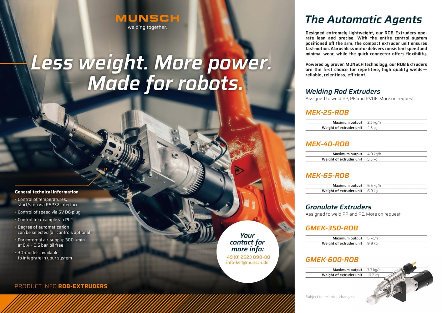 ROB System - MUNSCH Plastic Welding Technology
