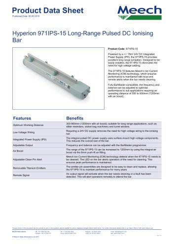 Hyperion 971IPS-15 Long-Range Pulsed DC Ionising Bar