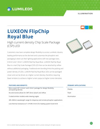 LUXEON FlipChip Royal Blue 2020