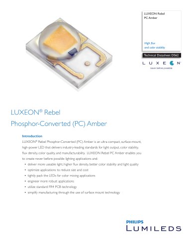 LUXEON® Rebel Phosphor-Converted (PC) Amber