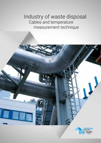 Electrical Cables for industry of waste disposal