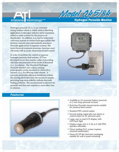 Analytical Technology Q45H/84 Hydrogen Peroxide Monitor  