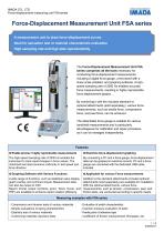 Force-Displacement Measurement Unit FSA series