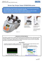 Screw Cap Torque Tester (Torque Gauge) DTXS/DTXA series