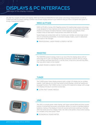 DISPLAYS & PC INTERFACES