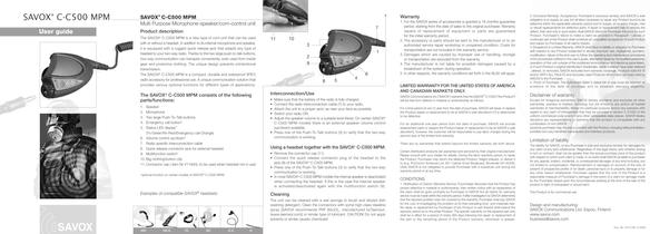 C-C500 User Manual