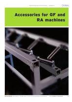 Accessories for GF and RA machines