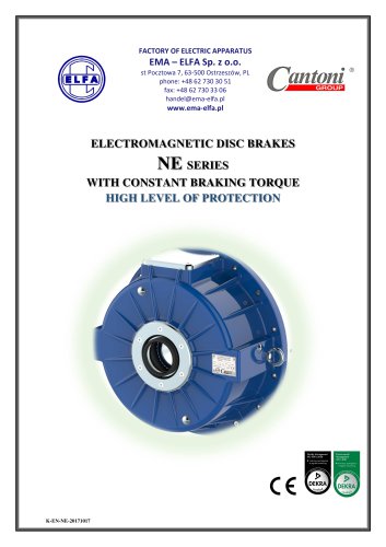 NE series - electromagnetic disc brakes