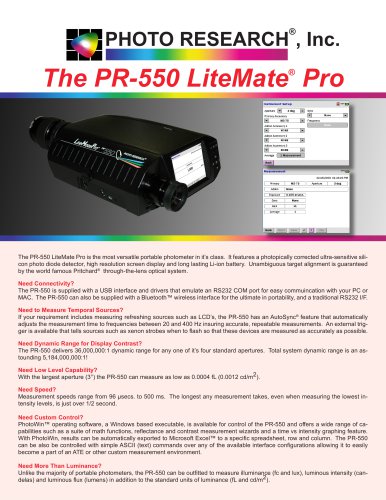 PR-550 LiteMate Pro