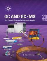 THE ESSENTIAL CHROMATOGRAPHY & SPECTROSCOPY CATALOG, GC AND GC/MS 2015-2016