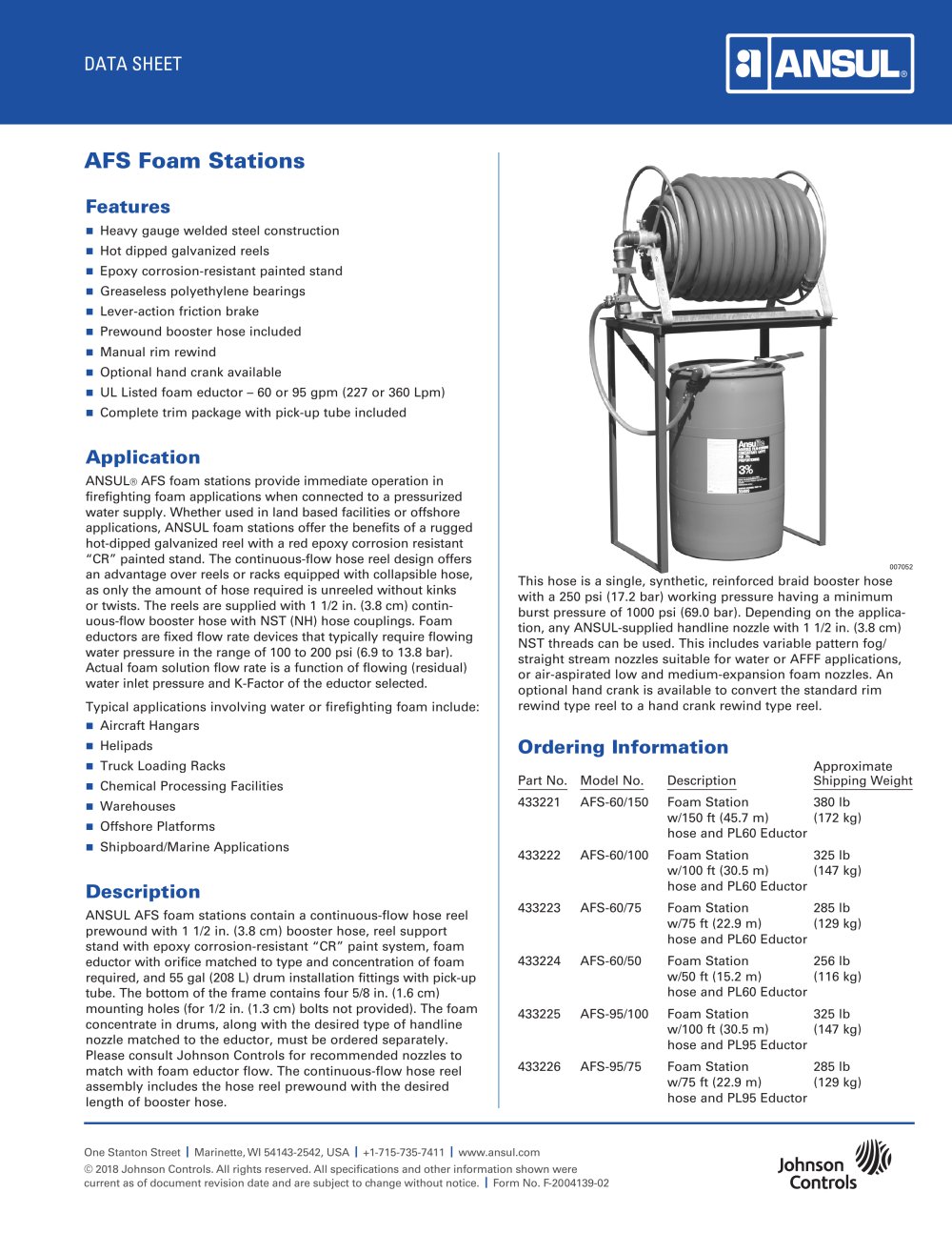 AFS Foam Stations - ANSUL