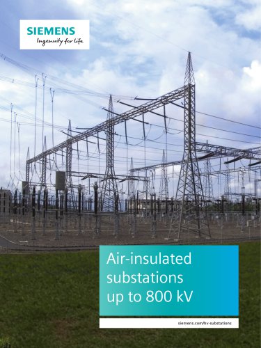 Air-insulated substations up to 800 kV