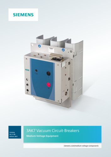 3AK7 Vacuum Circuit-Breakers Medium-Voltage Equipment