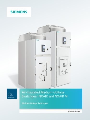 Air-Insulated Medium-Voltage Switchgear NXAIR and NXAIR M