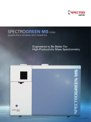 SPECTROGREEN MS - QUADRUPOLE ICP MASS SPECTROMETER