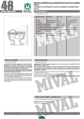 Double Float Bleed Valves