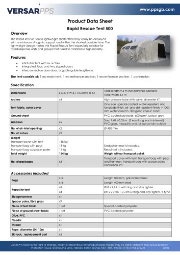 Rapid Rescue Tent 500