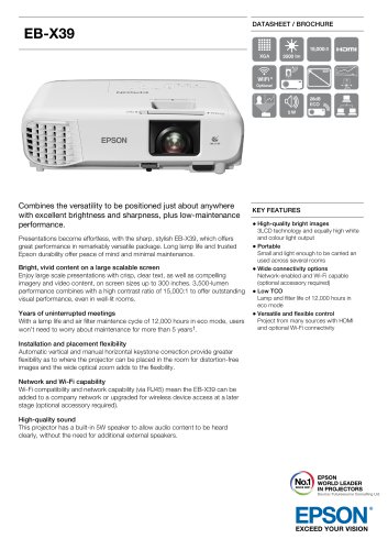 EB-X39 Datasheet / Brochure