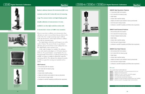 Model 3590 Digital Electronic Calibrator