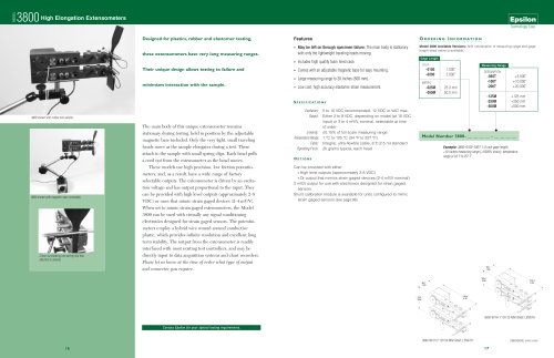 Model 3800 High Elongation Extensometer