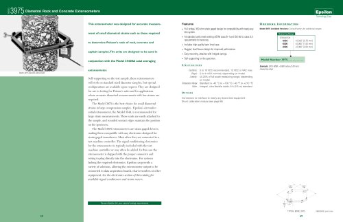 Model 3975 Extensometer for Diametral Rock and Concrete Testing