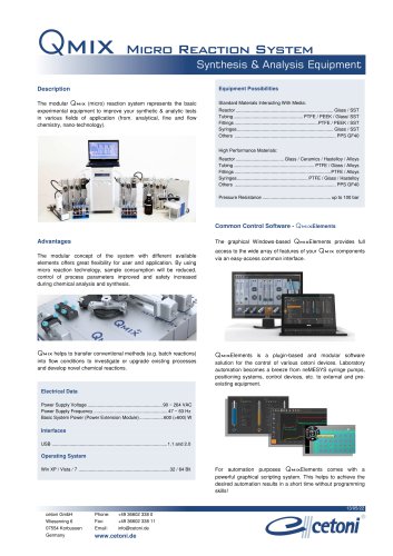 Micro Reaction Modules and Components