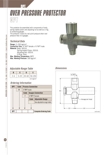 Over Pressure Protector - OPT