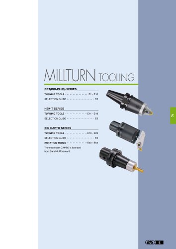 Millturn tooling