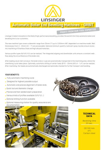 ORBIT | Automatic Boiler End Bevelling Machine