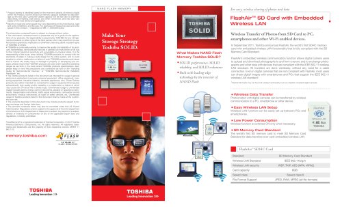 FlashAir SD Card with Embedded Wireless LAN