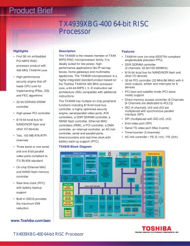 TX4939XBG-400 64-bit RISC Processor