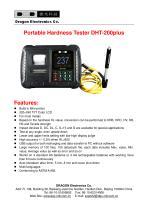 Leeb Hardness Tester/Portable/Digital Color LCD Display/ DHT-200plus