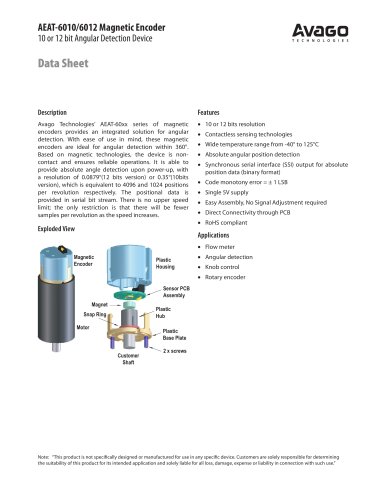 AEAT-6010/6012 Magnetic Encoder