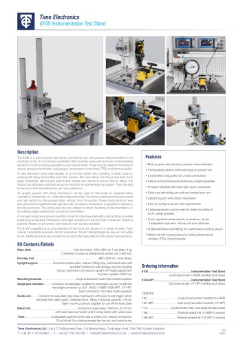 8100 Instrumentation Test Stand