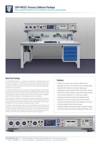 CBP-PRES3: Pressure Instrumentation CalBench Package