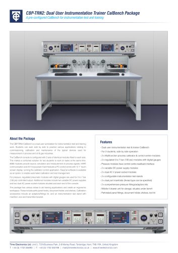 CBP-TRN2: Dual User Instrumentation Trainer CalBench Package