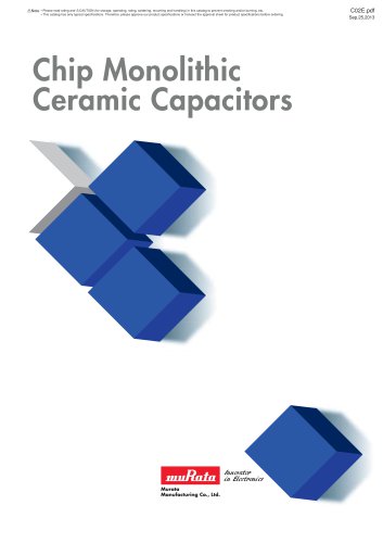 Chip Monolithic Ceramic Capacitors