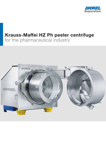 ANDRITZ Krauss-Maffei HZ Ph pharma peeler centrifuge